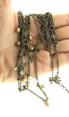 Liz Palacios SF Necklace Crystal Pearl 5 Strand 2.5*16*18 inches