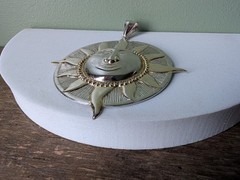 Vintage 925 Sterling Silver Sun Face Pendant 3″ Large Celestial Thailand 13.9 g