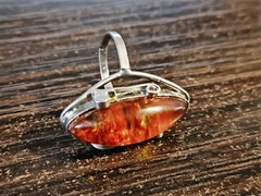 Vintage Soviet women’s ring with a non-precious metal stone women’s jewelry USSR