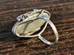 Vintage Soviet women’s ring with a non-precious metal stone women’s jewelry USSR