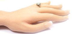Antique Art Deco 1920’s Diamond Engagement Ring Size 7.25 UK-O 14KW Gold EGL USA