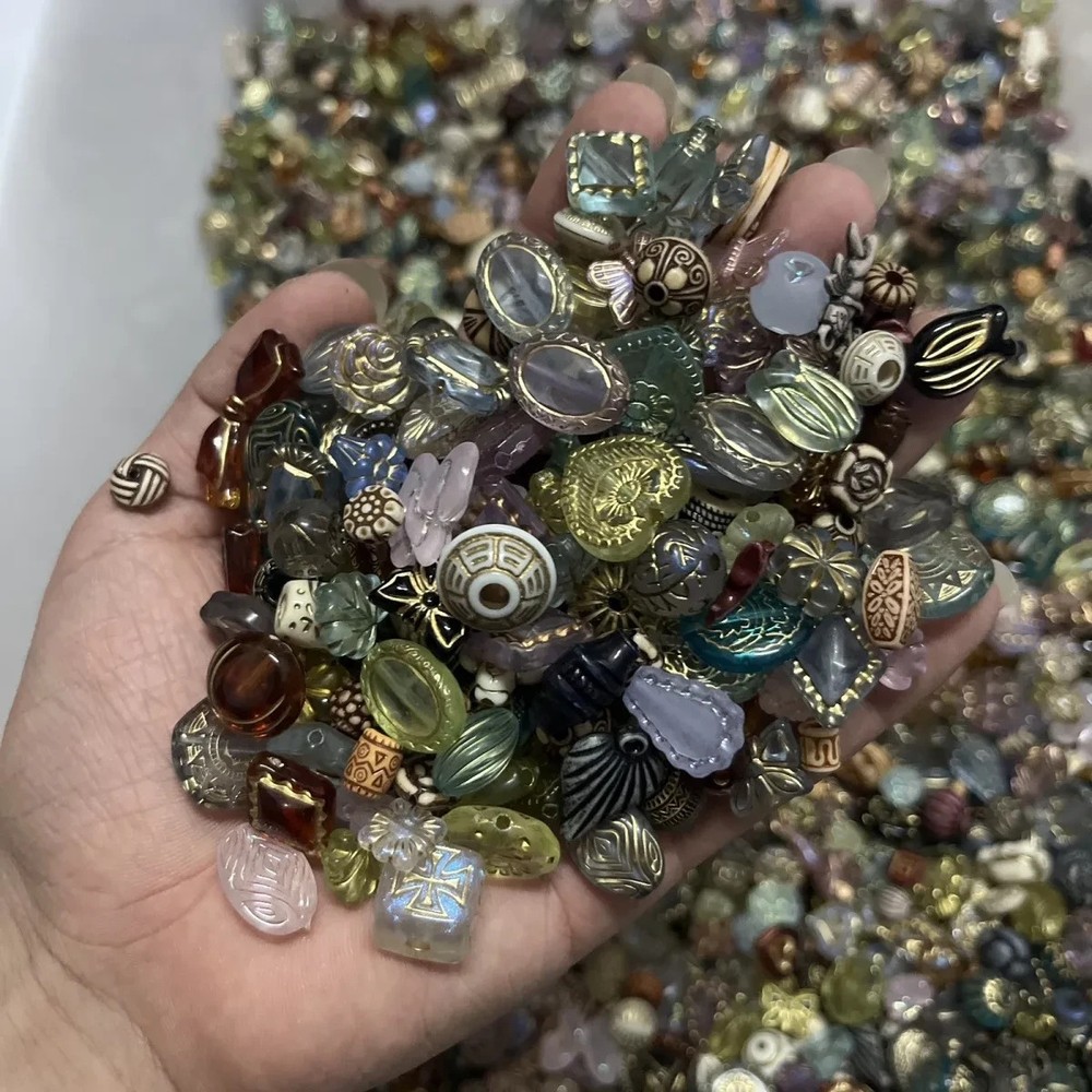 Vintage Now Bulk Jewelry bead Lot 130Pc ALL Brand New Untested 200+Mix and Match