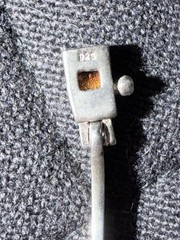 VINTAGE 925 FAS SILVER BAR BRACELET 5 BEZEL SET MULTICOLOR GEMSTONES 7in