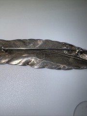VTG Sterling Feather Pin Brooch
