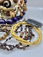 Jewelry Vtg To Mod Safari Boho Ethnic Stone Wood Animals ++ Pcs Lb Lot JL205