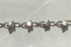 RARE Rose Gold Bell Flower Paste Necklace Bracelet ART DECO Sterling SET 15.25″