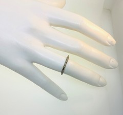 Antique 1920’s Art Deco 18K White Gold Wedding Band