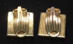 VTG Japanese Damascene Jewelry Set Bracelet Pendant Clip-On Earring INLAY