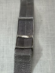 Vintage Square Marcasite Mesh Band Bracelet Magnetic Clasp 7″