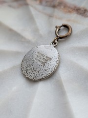 Vintage Hermès Paris “Sellier” Round Charm / Pendant