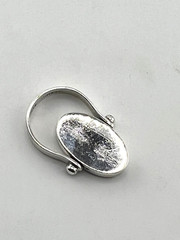 Vintage TAXCO Mexico flip ring 925 Sterling silver engravable Size 8.5 EUC