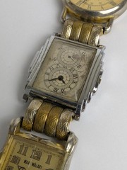 Vintage Steam Punk Wrist Watch Bracelet Unique Men’s Wrist Watches 7.75″ Long