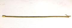 Vintage Milor Italy Bracelet 925 Silver Gold-Plated 7.5″ Chevron V-Link, 13gGram