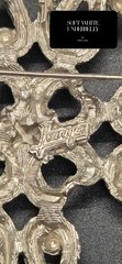 Vtg Jeunique Signed Silver Maltese Cross Pendant Brooch Pin 1970s Ribbon Scroll