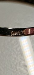 Vintage 14K Yellow Gold 5 Diamond Stone Ring Size 7.75