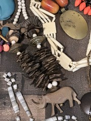 “Wordly Girlie” – Jewelry Assortment – Many Textures, Colors, & Treasures