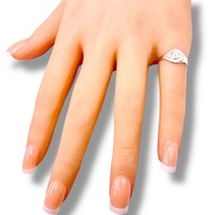 Initial Letter J Signet 925 Sterling Silver Child Baby Ring Size 3.5