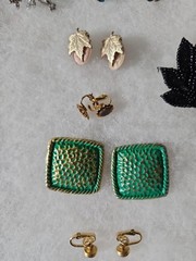 Vintage Earring Lot of 24 pairs. signed Coro