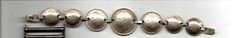 Australia WW II era Sterling Silver Coins on approx 6 1/2″ bracelet