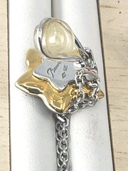 Authentic Baccarat France Crystal Flower Pearl Chain Dangle Clip Earrings 925