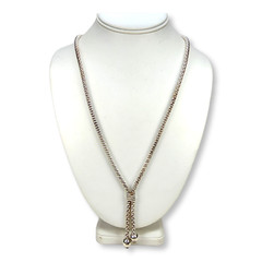 Vintage Sterling Silver 925 Popcorn Chain Milor Necklace 23 Inches