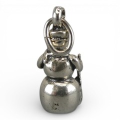 Sterling Silver SNOWMAN Charm for Bracelet by Brown County Silver