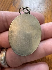 Vintage Tibetan Brass With Stones Beautiful Amulet Pendant Wearable Art