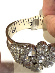 JULIANA Delizza & Elster Clear Rhinestone HUGE Clamper Bracelet Vintage-PRISTINE