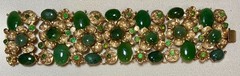 AUTHENTIC SWOBODA VINTAGE BRACELET ~ AMETHYST, PERIDOT ~ ONLY ONE !