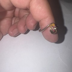 Vintage 18K GF Garnet Cluster Ring Size 7 Victorian Style