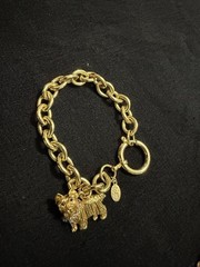Vintage RARE Signed JOAN RIVERS Yorkie Dog Necklace, Bracelet, and Brooch Set