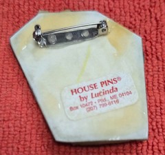 Vintage House Pins by Lucinda Tan Home Large Flower in Sky Pin / Brooch