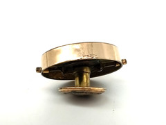 VTG Large Agate Double Push Pin Cufflink Button Gold Tone Pat. Nov 16, 1875