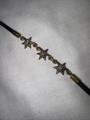 Sterling Silver Sun Moon Star Charm Bracelet 925 Celestial Vintage 7.5 “