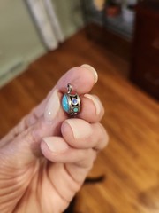 Vintage Sterling Silver Multistone Pendant