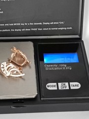 Vintage 1990-s 14 Ct Rolled Gold Zircons Earrings-Hallmarked 585 RG