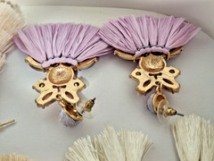 Lot of 5 Pairs Vintage Unbranded & 2 Branded Tassel Fashion Pierced Earrings