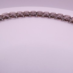 Antique Art Deco Rivere Choker Necklace Sterling Silver Signed H&H Womens