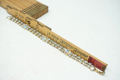 Vintage Aurora Borealis Rhinestone 2 Strand Bracelet Faux Diamond Tennis