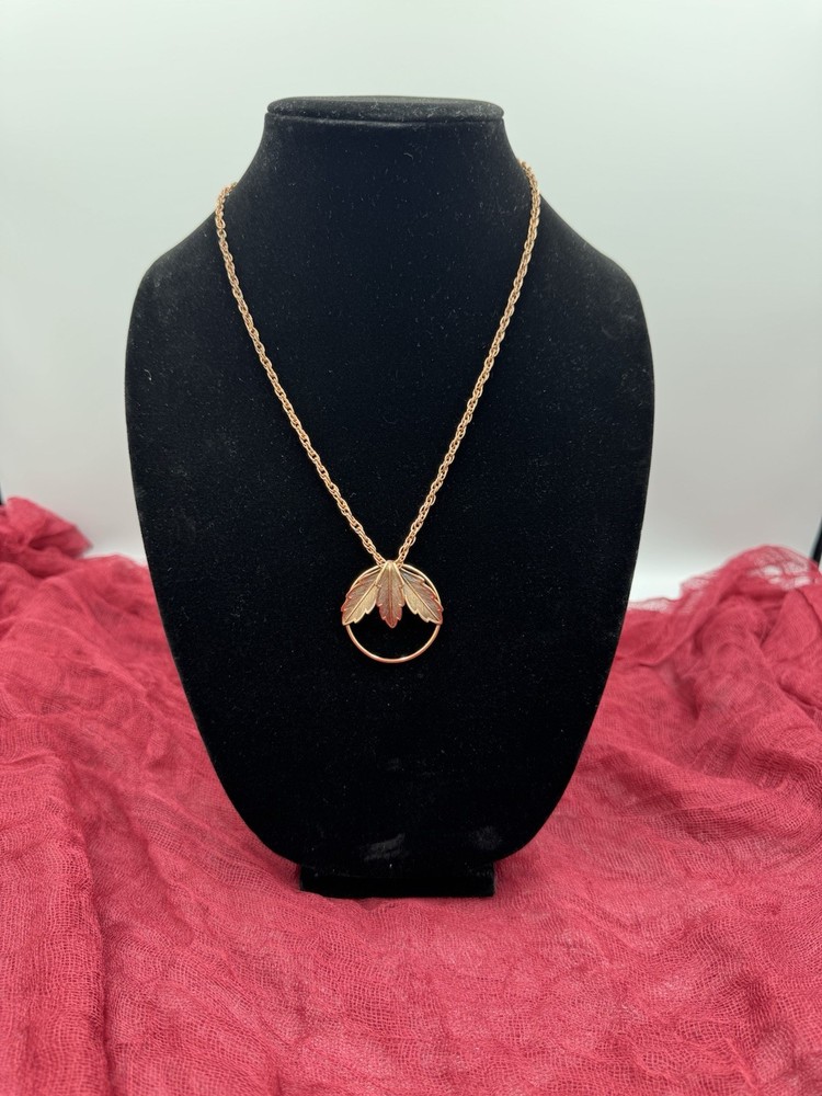 Vintage Solid Copper Pendant Necklace 24 Southwestern Style
