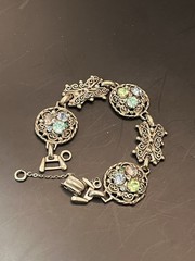 Vintage 3 Piece Barclay Jewelry Set Necklace, Bracelet, Earrings Rhinestones