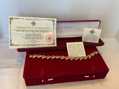 RARE CAMROSE KROSS JBK Jacqueline Jackie Kennedy Emerald Ruby Sapphire Bracelet
