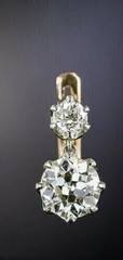 3Ct Round Cut Diamond Drop Dangle Engagement 14K Gold Finish Women’s Earrings