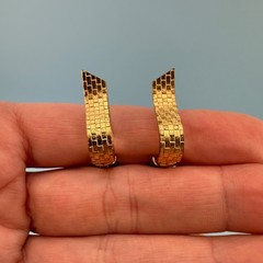Vintage Designer Clip On Earrings Lot Gold Tone Huggie Climber All Signed