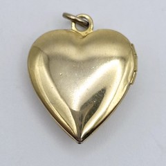 Vintage Locket Lot 4pc Van Dell 14K GF Gold Filled Heart Costume Enamel Pendants