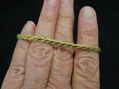 Vintage Gold Plated Byzantine Chain Bracelet BB