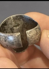 RARE VINTAGE 1940’s-50’s TRUE BIKER BELL TRADING STERLING SILVER SKULL RING