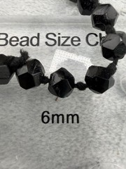 Vintage Black Glass Necklace Layered Multi Strand 60″