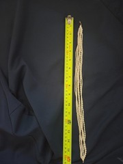Vintage Avon Signed 6 Strand Faux Pearl Necklace Layered Multi Strand 16″ Clasp