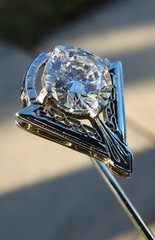 14k Lapel Stick Pin & 0.93ct Diamond 🔥 Modified Reclaimed Antique 🔥 VIDEO